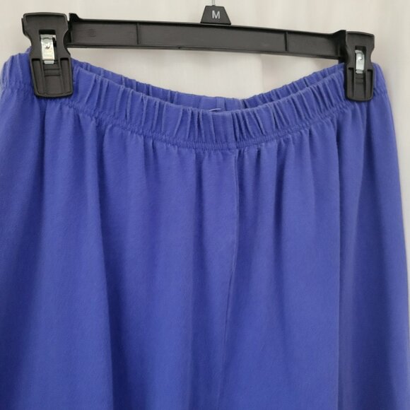 Quacker Factory QVC Blue Pants Capri Crop 1X embroidered Sailboat Cotton - Picture 6 of 8